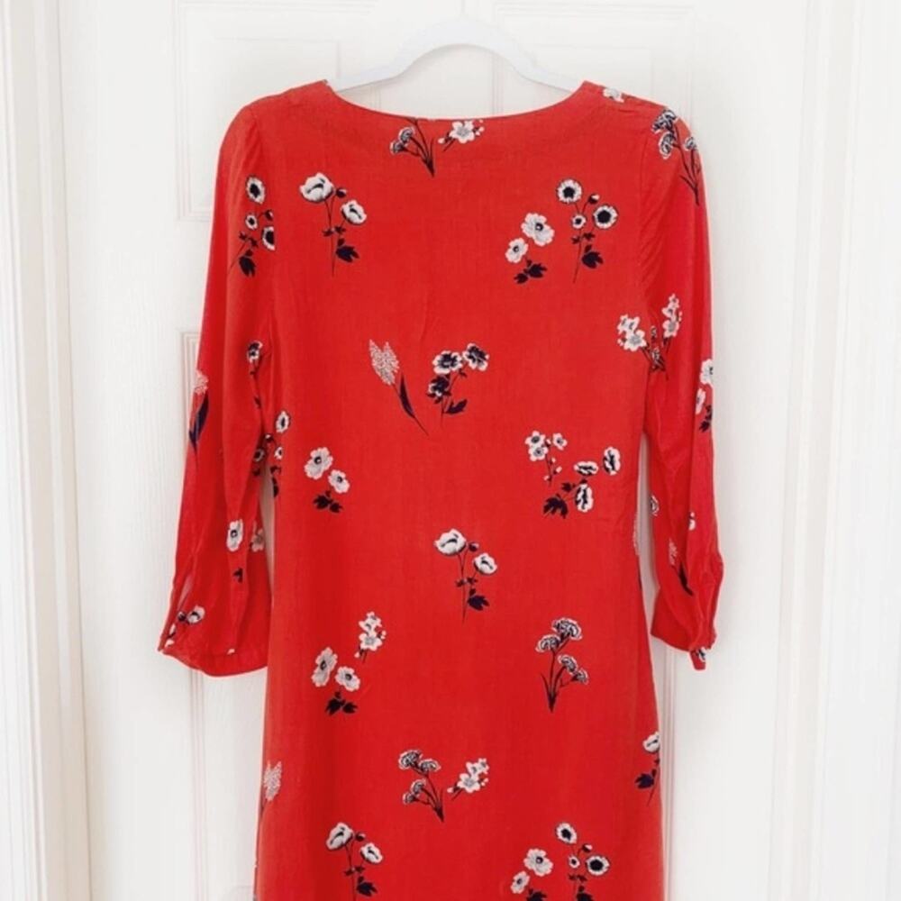 Joules Alison Floral Print A-Line Dress‎ Red Size 2 new@!! - Picture 9 of 14